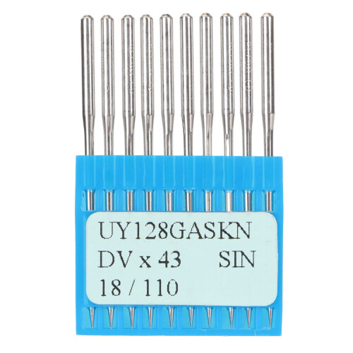 10pcs Sewing Machine Needles 110/18 Polished Steel Flat