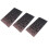 (Black) 3pcs Waterproof Reusable Plastic Tablecloth Rectangle Dot White 4