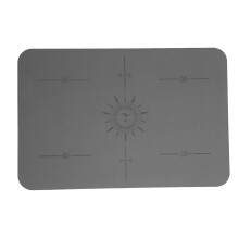 (Grey) Sewing Machine Muffling Mat PU Rubber Vibration Reduction Grey