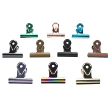 (Large 5x4.5cm/1.96x1.77in) 10PCS Colorful Metal Hinge Clips 5x4.5cm Multifunctional Clamps