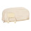 (White) Pencil Case Large Double Layer Portable Pouch Zipper Black 1