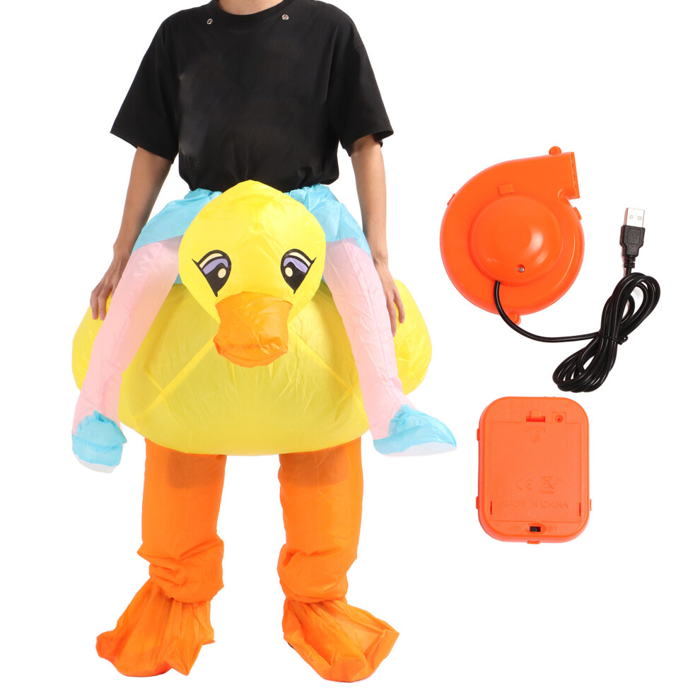 Inflatable Yellow Duck Costume Funny Lightweight Ride On for Adult-image-OPC-PMFQK79-NEW