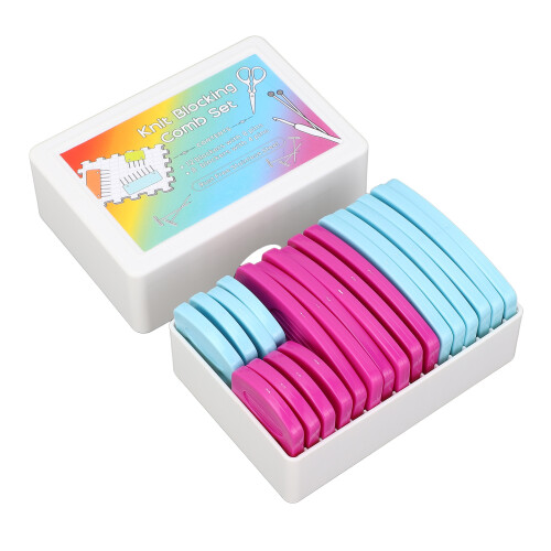 20 Pcs Knit Blocking Comb for Sweater Scarf