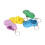 Mini Hole Shoe Keychain Cute Lightweight Slipper 4pcs 4