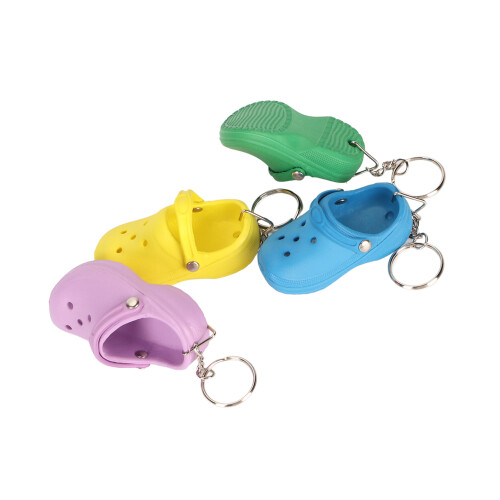 Mini Hole Shoe Keychain Cute Lightweight Slipper 4pcs 1
