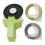 Embossing Label Maker Green Ergonomic Portable with Ribbons 3