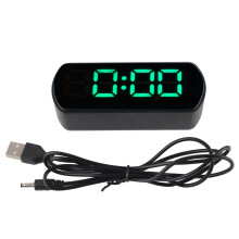 LED Clock Dual Mode Auto Dimming Temp Display Snooze Alarm