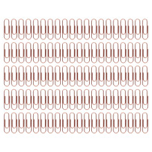 (Rose Gold) 1.1in 100pcs Metal Paper Clips Gold Rust Prevention