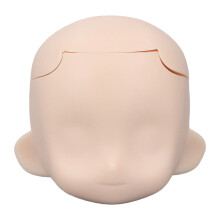 (Milky White) Blank Doll Head 1/12 Ball Jointed DIY Makeup Removable Plastic