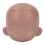 (Coffee) Blank Doll Head 1/12 Ball Jointed DIY Makeup Removable Plastic 1