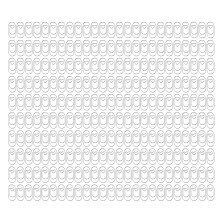 (Silver Color) 250Pcs Small Heart Shape Plastic Paper Clips Silver Color