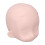 (Pink) Blank Doll Head 1/12 Ball Jointed DIY Makeup Removable Plastic 3