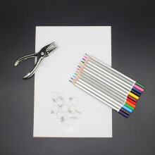 (Starter Pack) Color Pencil Heat Shrink Sheet Set DIY Pencil Puncher Pack