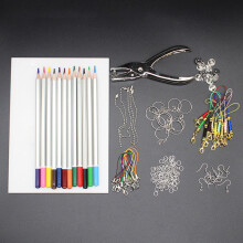 (Material Pack 20145 6) Color Pencil Heat Shrink Sheet Set DIY Pencil Puncher Pack