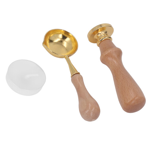 Wax Stamp Kit Clear Pattern Anti Rust Retro Sealing Wax for DIY 2