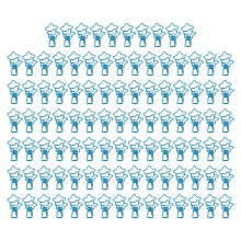 (Blue) 100pcs Star Binder Clips Cute Cartoon Metal Paper Clamps Green