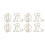 100Pcs Gold Unique Shape Paper Clips Electroplated with Storage Box 4
