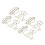 100Pcs Gold Unique Shape Paper Clips Electroplated with Storage Box 3