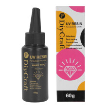 (60g Thick Unscented Version) UV Resin Odorless Transparent Fast Curing 25g Clear Casting