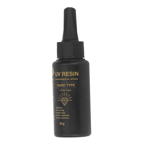 (60g Thick Unscented Version) UV Resin Odorless Transparent Fast Curing 25g Clear Casting 2