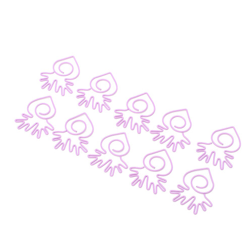 100pcs Mini Purple Radish Paper Clips Office 1