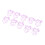 100pcs Mini Purple Radish Paper Clips Office 5