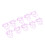 100pcs Mini Purple Radish Paper Clips Office 4