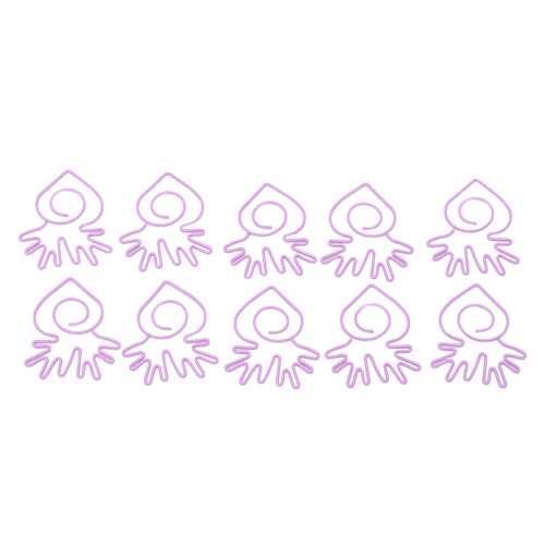 100pcs Mini Purple Radish Paper Clips Office 2