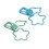 100 Pcs Hollow Flower Shape Metal Binder Clips Office Documents 3
