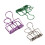 90 Pcs 32mm Hollow Metal Binder Clips Office Documents 2