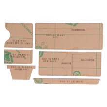 6PCS Acrylic Template DIY Wallet Pattern Handmade Mold Card Bag