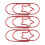 (Red) 40Pcs Star Paperclips Rustproof Coating Multi Purpose Cute Gold 4