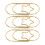 (Gold) 40Pcs Star Paperclips Rustproof Coating Multi Purpose Cute Gold 4