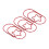 (Red) 40Pcs Star Paperclips Rustproof Coating Multi Purpose Cute Gold 3