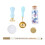 (Blue) Wax Sealing Stamp Kit Clear Pattern DIY for Invitations Green 5