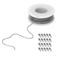 Ball Chain Cuttable 304 Stainless Steel Silver Bead Chain
