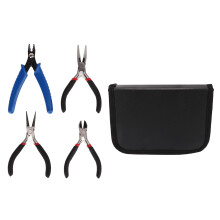 4 Pcs Pliers Set Round Nose Needle Nose with Storage Bag