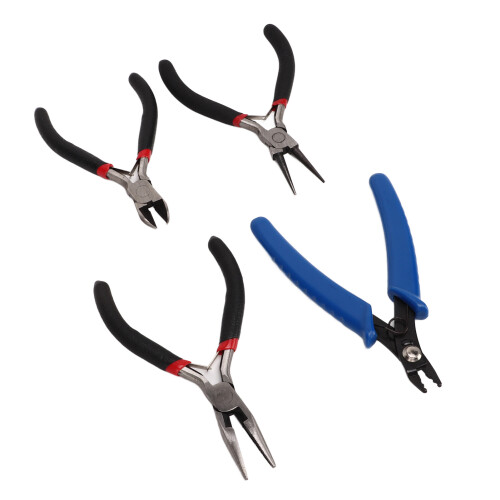 4 Pcs Pliers Set Round Nose Needle Nose with Storage Bag 2