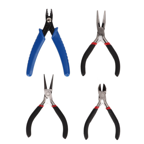 4 Pcs Pliers Set Round Nose Needle Nose with Storage Bag 1