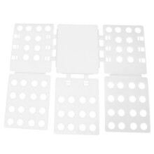 (White) Portable Shirt Folding Board for Pants Shorts T Shirt White