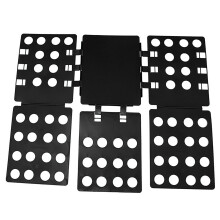 (Black) Portable Shirt Folding Board for Pants Shorts T Shirt White