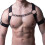 Men Chest Harness Black Punk Adjustable PU Chain 4