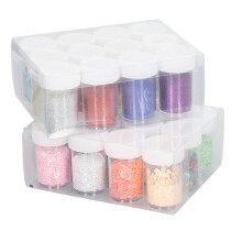 24 Pcs Glitter Sequins Colorful DIY Craft Decoration