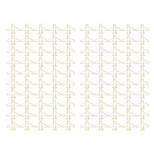 100pcs Paper Clips Anti Rust Gold Airplane Shaped
