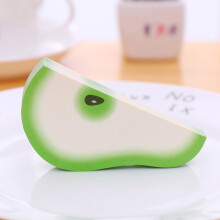 (Green Pear) Fruit Shaped Sticky Notes 150 Sheets Bright Colors Green Pear