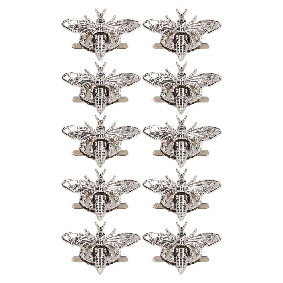 10Pcs Bee Twist Lock Silver Alloy Rotatable Clasp for Bag-image-OPC-PMFQPC8-NEW