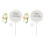Wedding Cake Toppers Round Exquisite Safe Cake Inserts 1