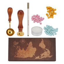 Wax Stamp Kit Prevent Leakage Retro Seals with Pen for Invitations