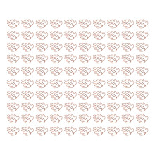 (Tortoise Leaf) 100pcs Rose Gold Paper Clips Non-Skid with Storage Box Baby Elephant