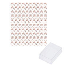 (Rings Shape) 100Pcs Gold Planner Clips Anti-Rust Electroplating Quadrilateral